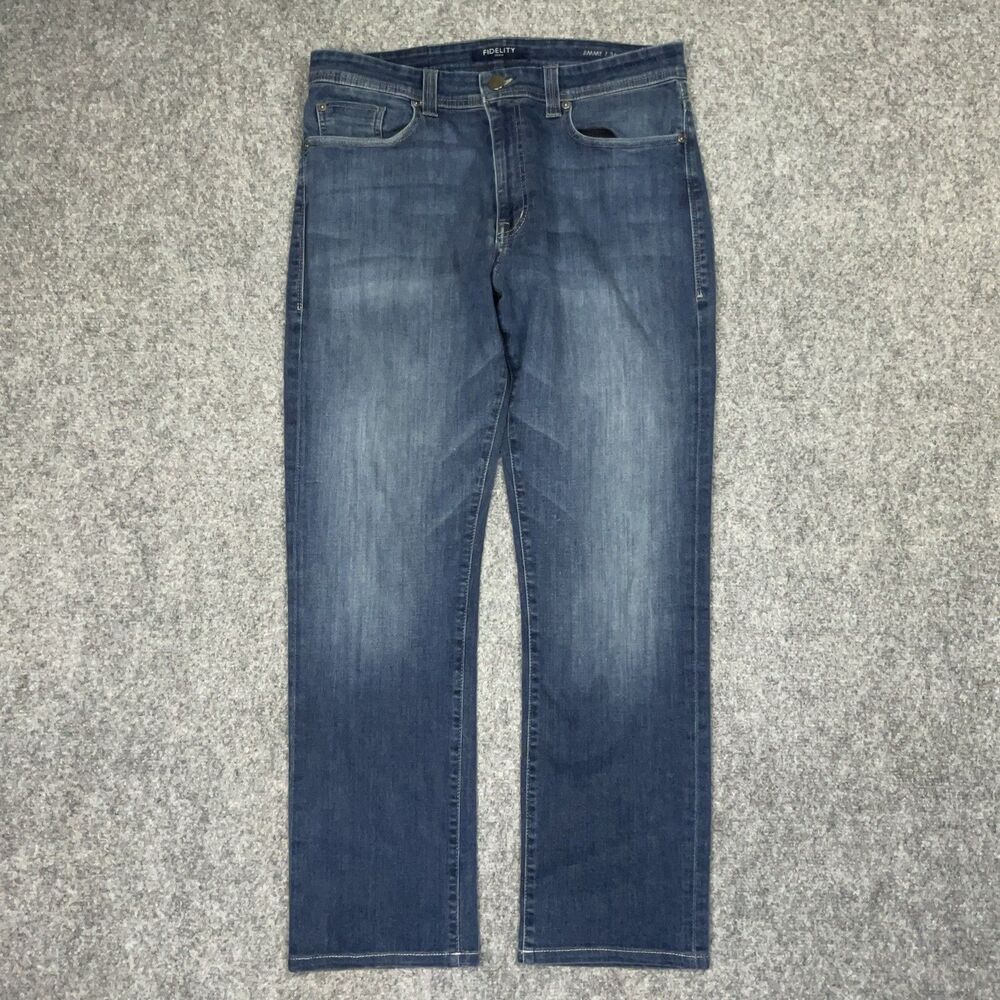 Fidelity Jeans Mens Size 36 Blue Denim JImmy Straight